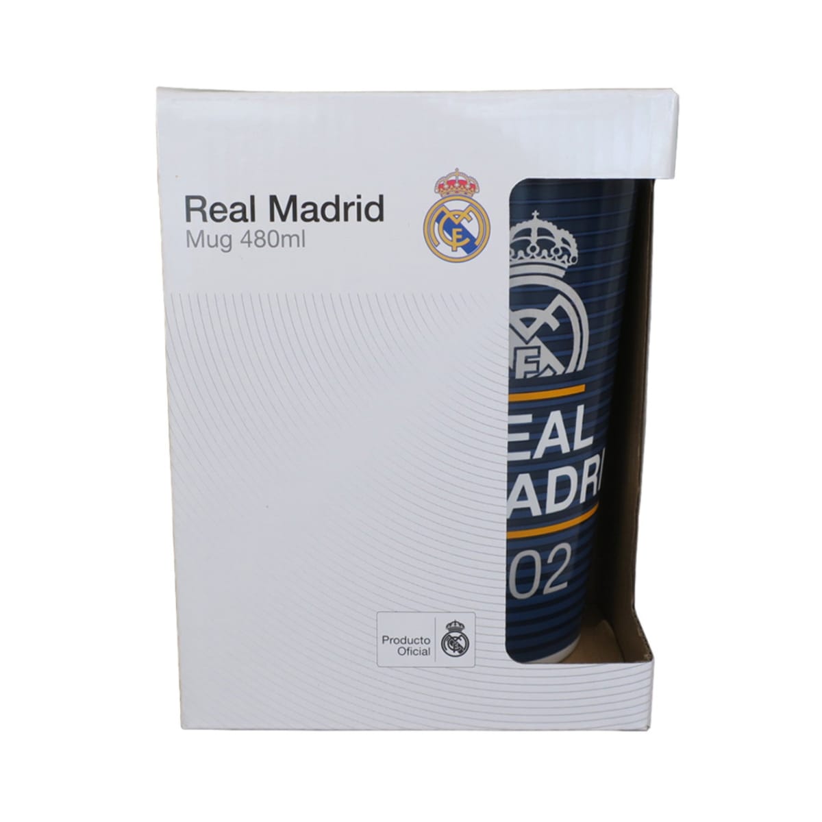 Mug Taza Alta Real Madrid Futbol Azul 480 ML3
