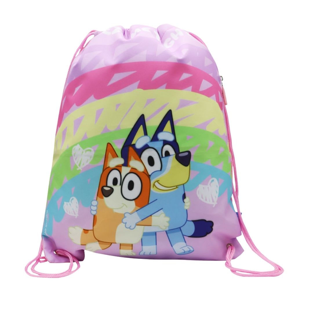 Bolsa de Aseo Escolar Bluey Rosado 42x34 cm 0