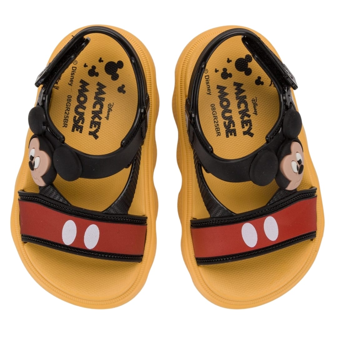 Sandalias Bebe Playeras Mickey Mouse Amarilo2