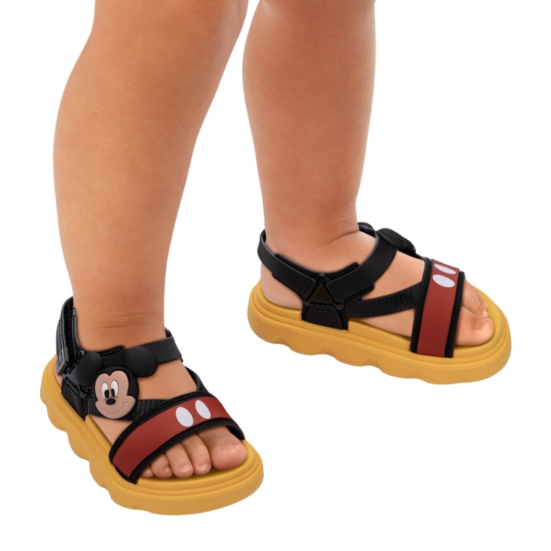 Sandalias Bebe Playeras Mickey Mouse Amarilo4