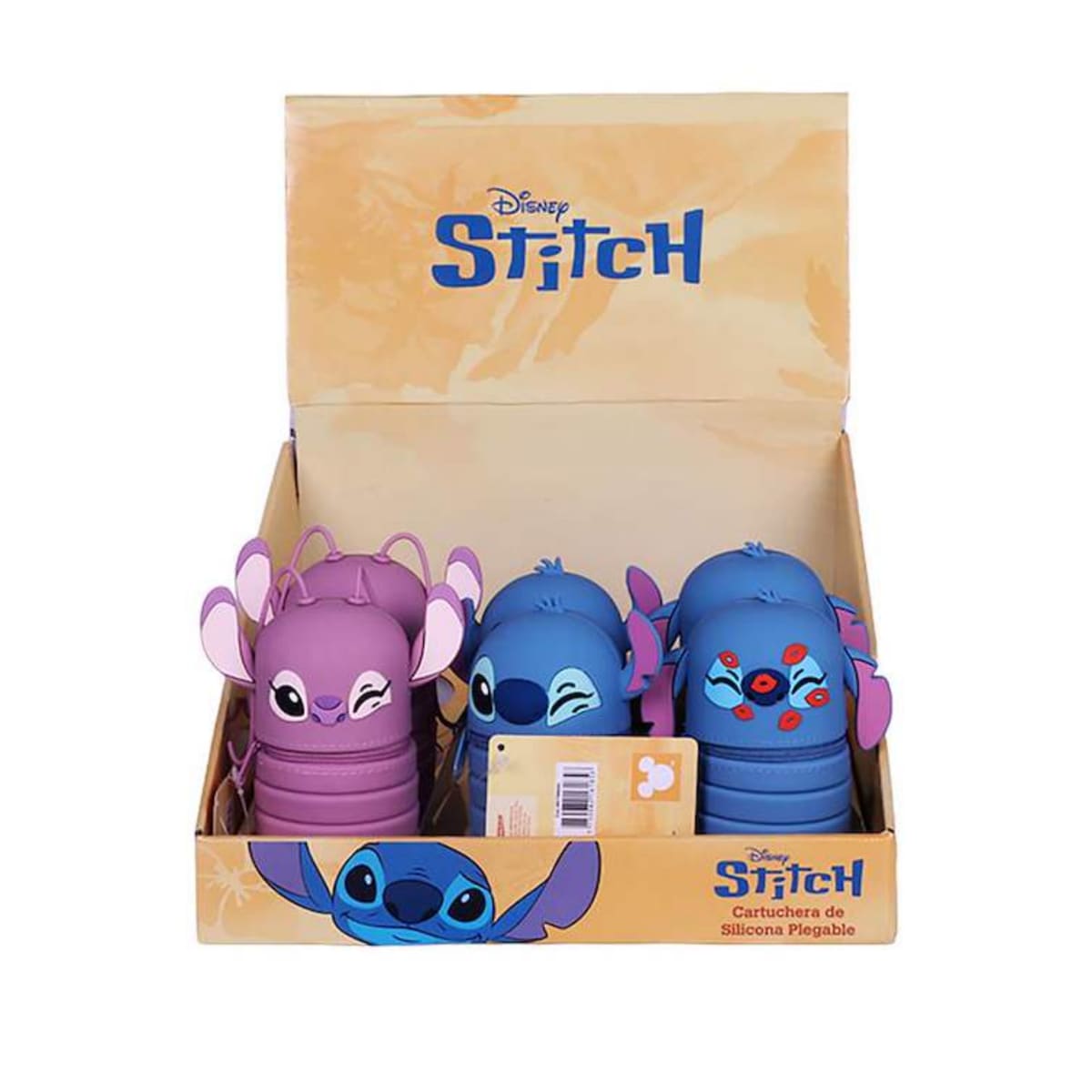 Cartuchera Plegable Silicona Artesco Stitch4