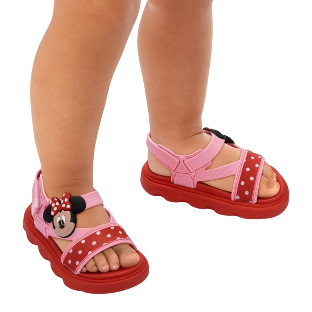 Sandalias Bebe Playeras Minnie Mouse Rosado4