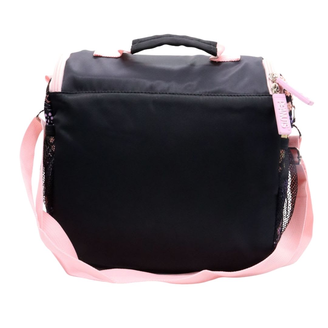 Pack Escolar Mochila Snoopy Negro Rosa Oficio5