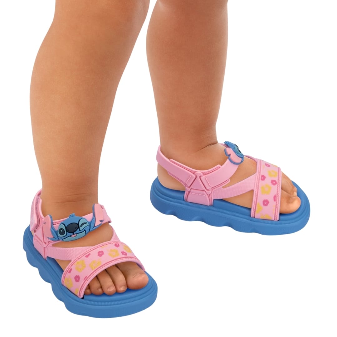 Sandalias Bebe Playeras Stitch Celeste4