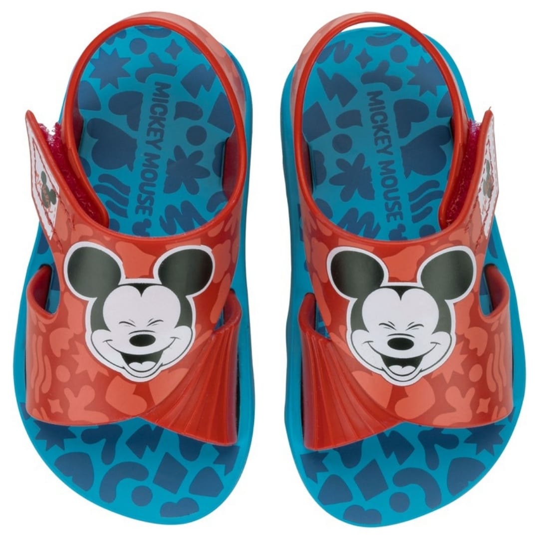 Sandalias Bebe Playeras Mickey Mouse Rojo2