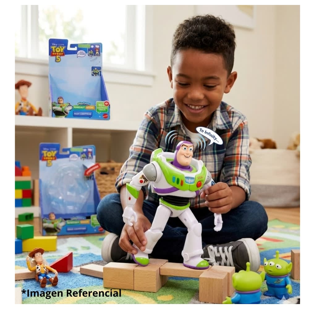 Juguete Buzz Lightyear Toy Story 5 Articulable Mattel Frases y Sonidos4