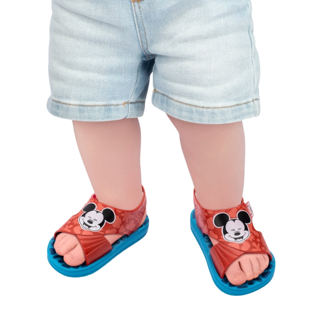Sandalias Bebe Playeras Mickey Mouse Rojo4