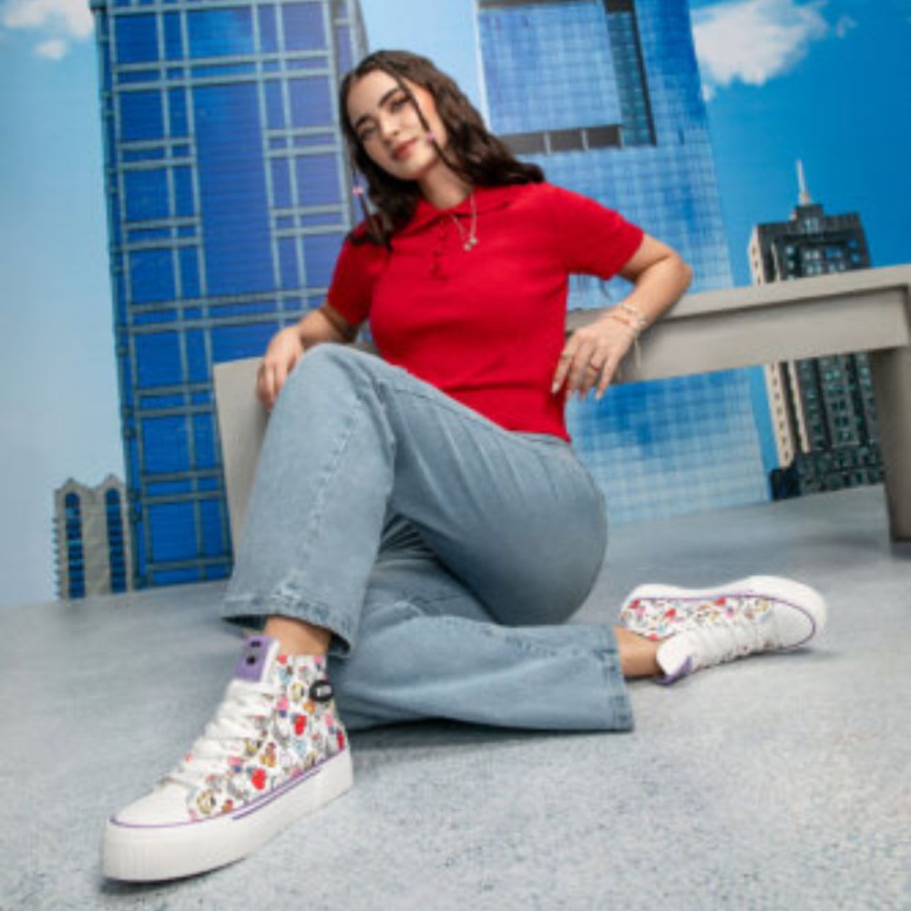 Zapatillas Urbanas Botin Mujer BT21 BTS Kpop Kawai Blanco6