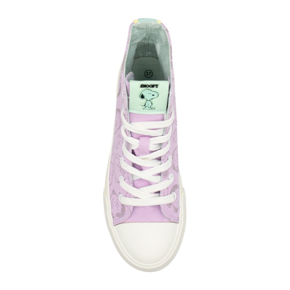 Zapatillas Mujer Urbanas Botin Snoopy Lila3