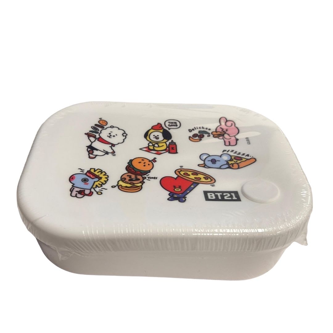Tupper BT21 Silicona Personajes Completos Line Friends KPop Kawaii 770 ML 0