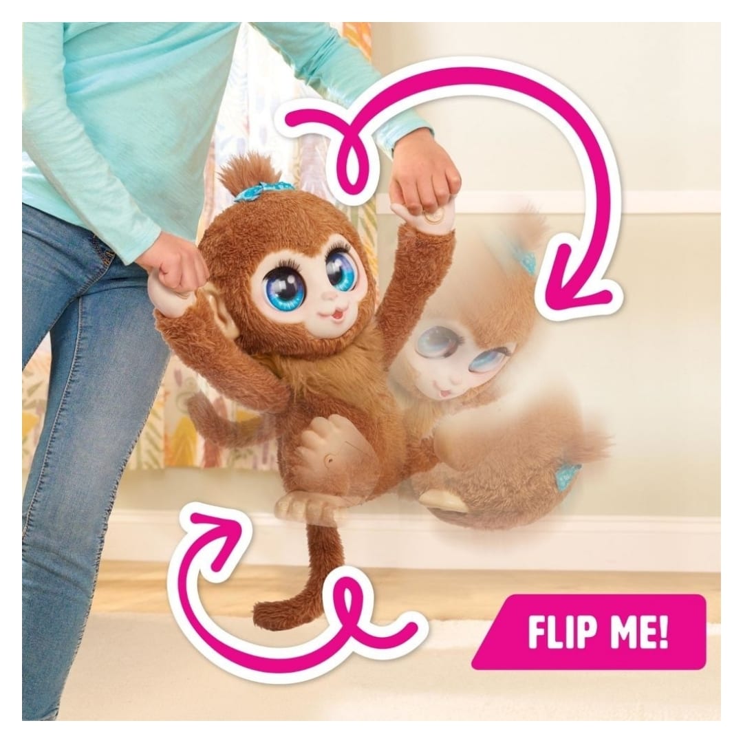 Peluche Interactivo Juguete Furreal Peanut Monita con sonidos y movimiento 43 cm5