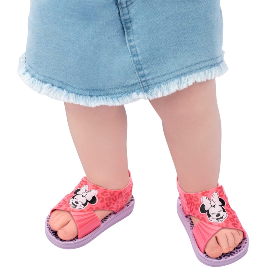 Sandalias Bebe Playeras Minnie Mouse Lila4