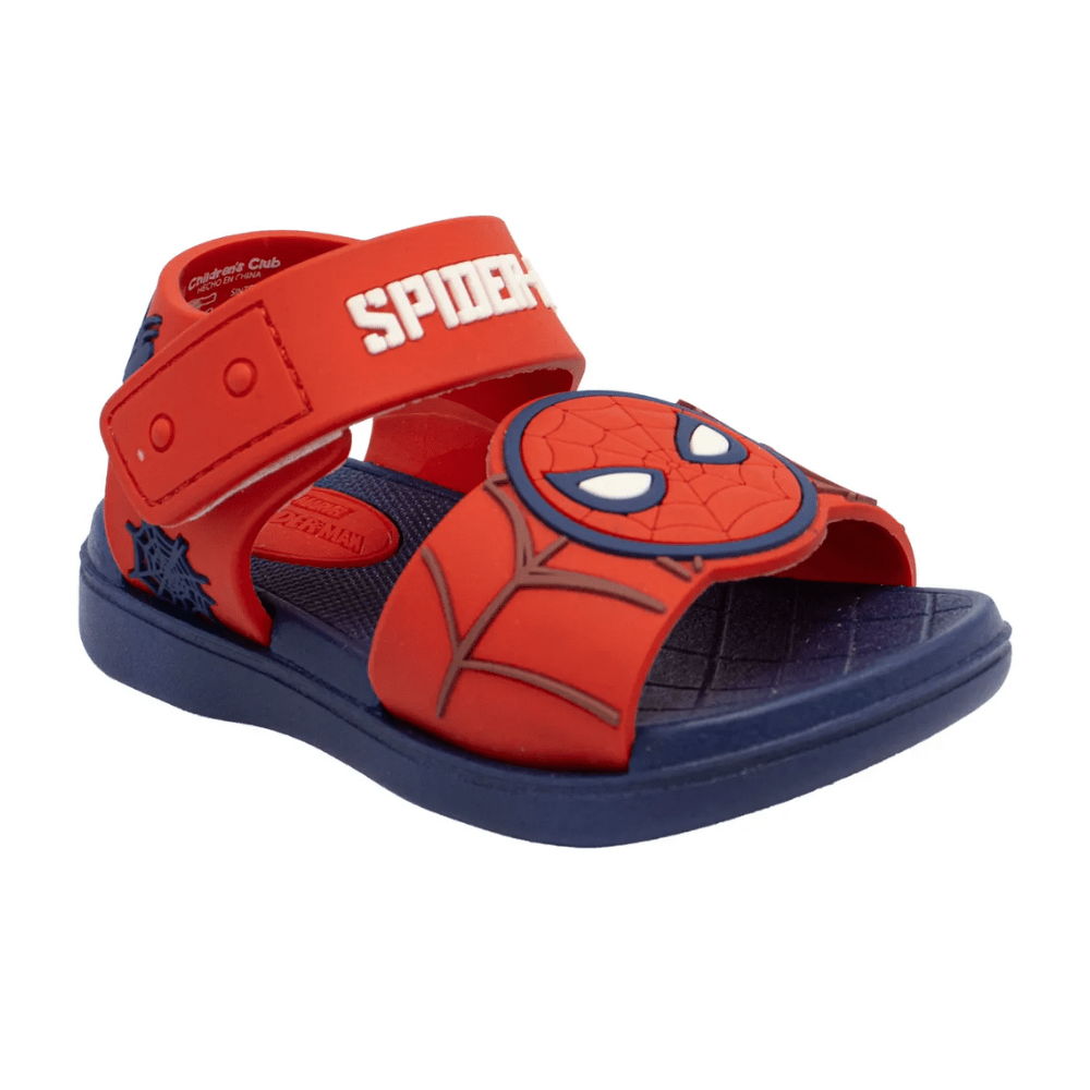 Sandalias Niño Playera Spiderman Negro Rojo 0