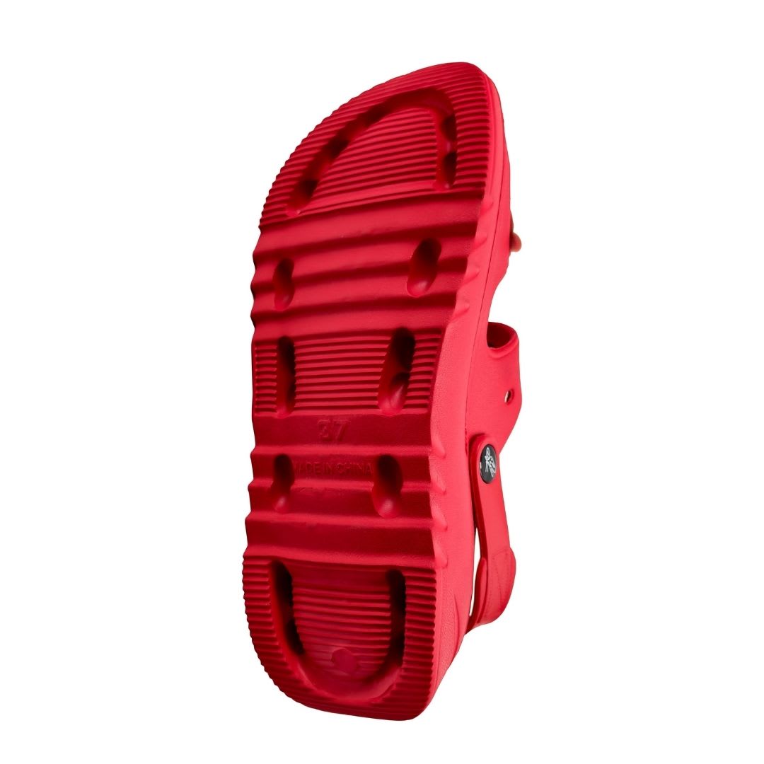 Sandalias Mujer Playera Plataforma Mafalda Rojo4