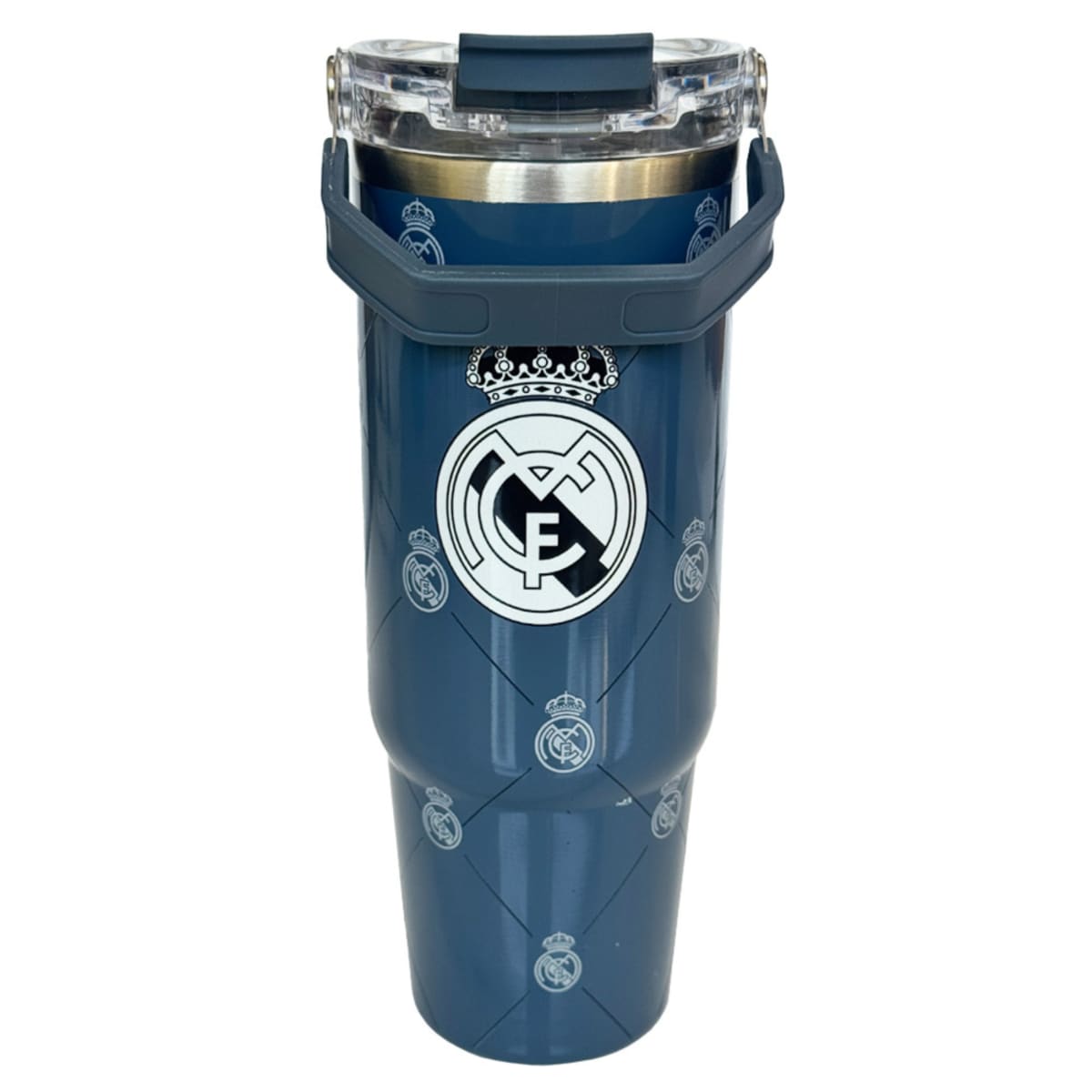 Mug Vaso Acero Termico Real Madrid Futbol Azul 900 ML 0