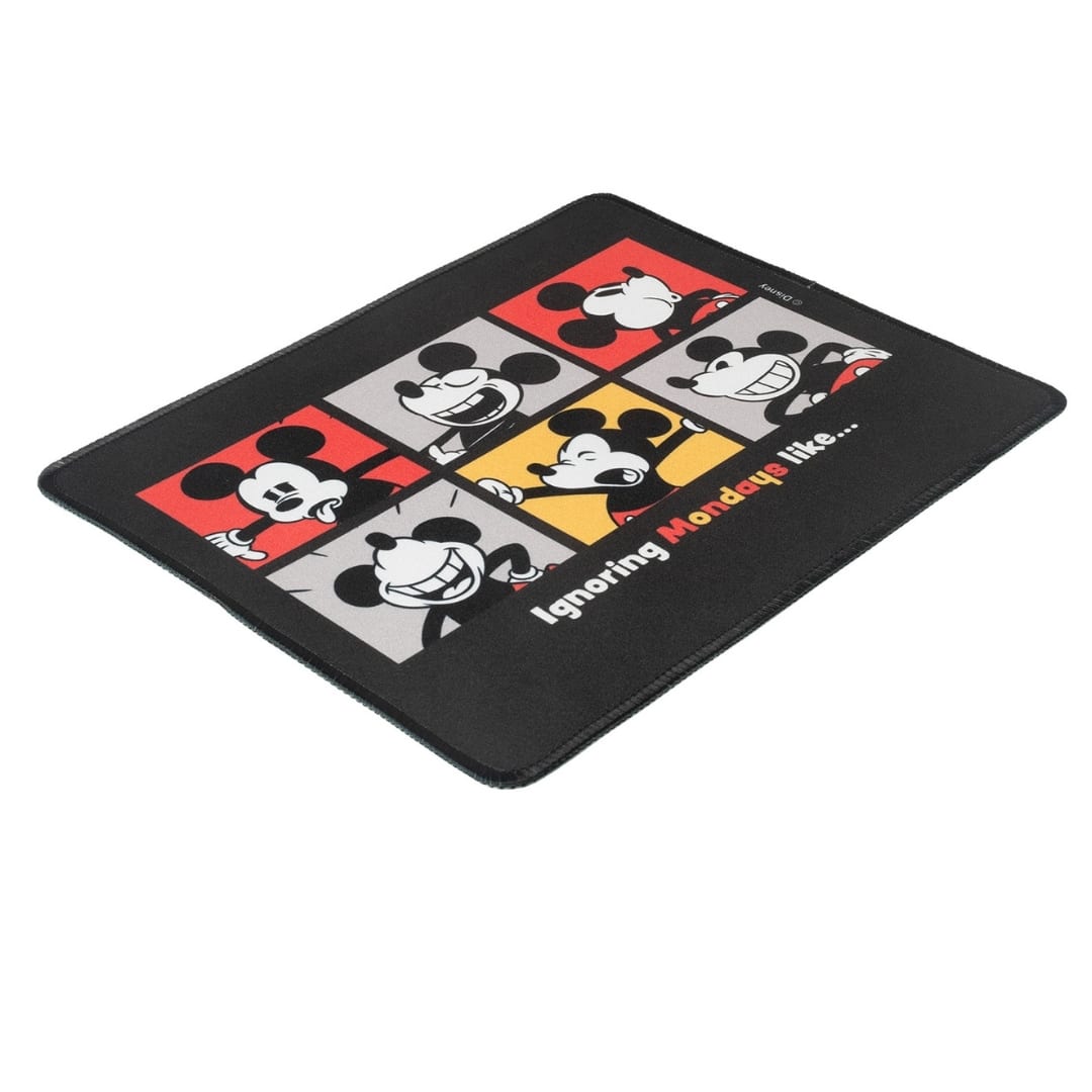 Mouse Pad Desk Mickey Mouse Disney Neopreno Antideslizante 24x20 CM Negro2