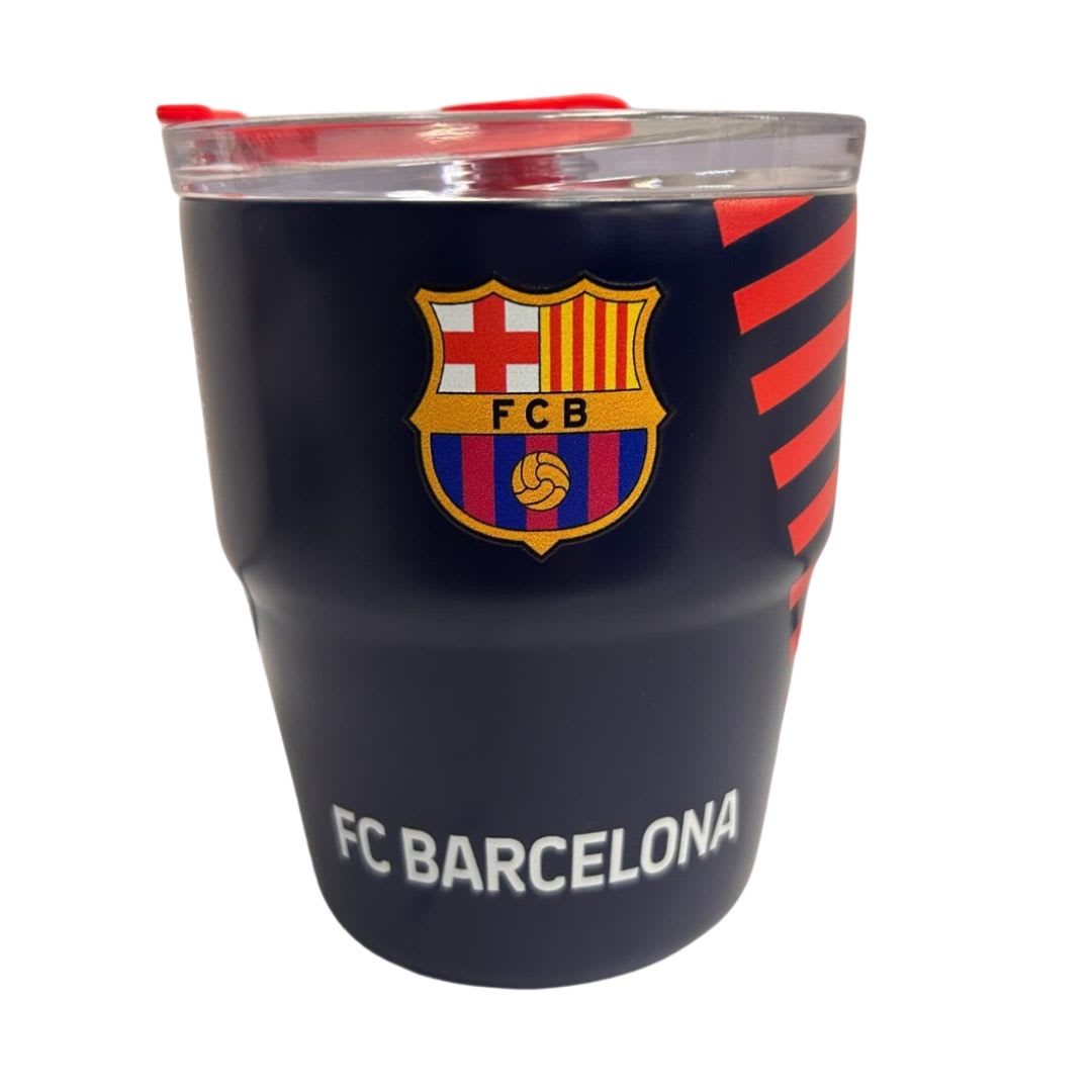 Mug vaso con cañita Barcelona Futbol Chibi 480 ml 0