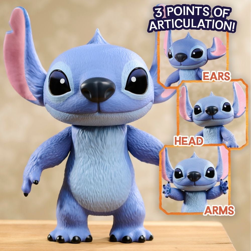 Figura Juguete Coleccionable Articulado de Vinil Stitch La Pelicula 35 cm3
