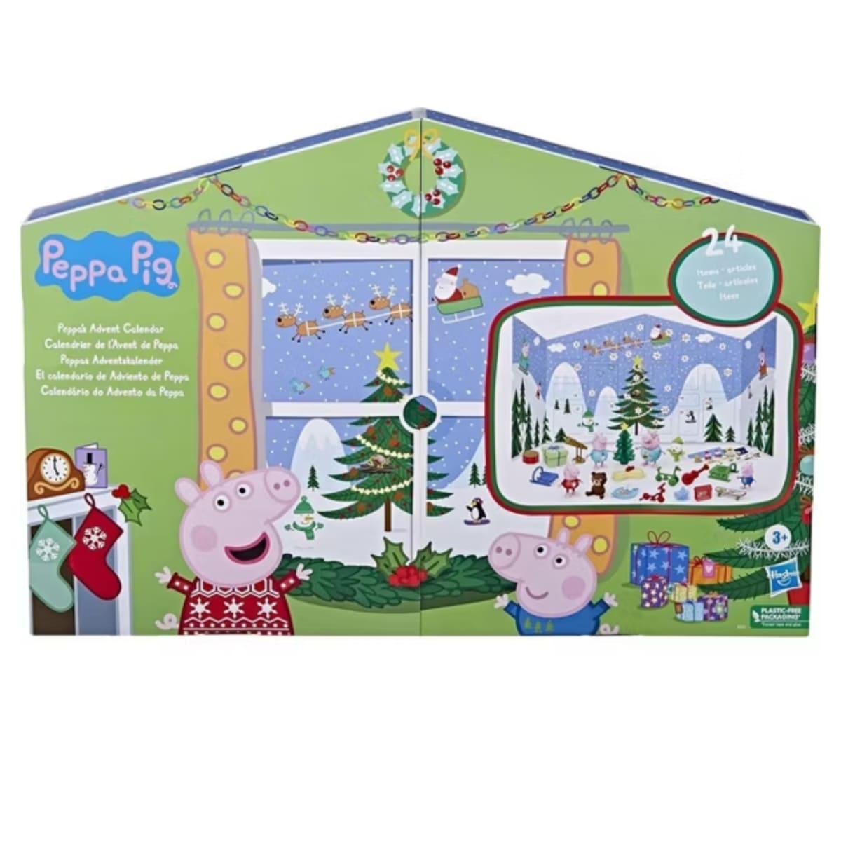 Calendario de Adviento Peppa Pig con Figuras y Accesorios Sorpresa Juguete Infantil2