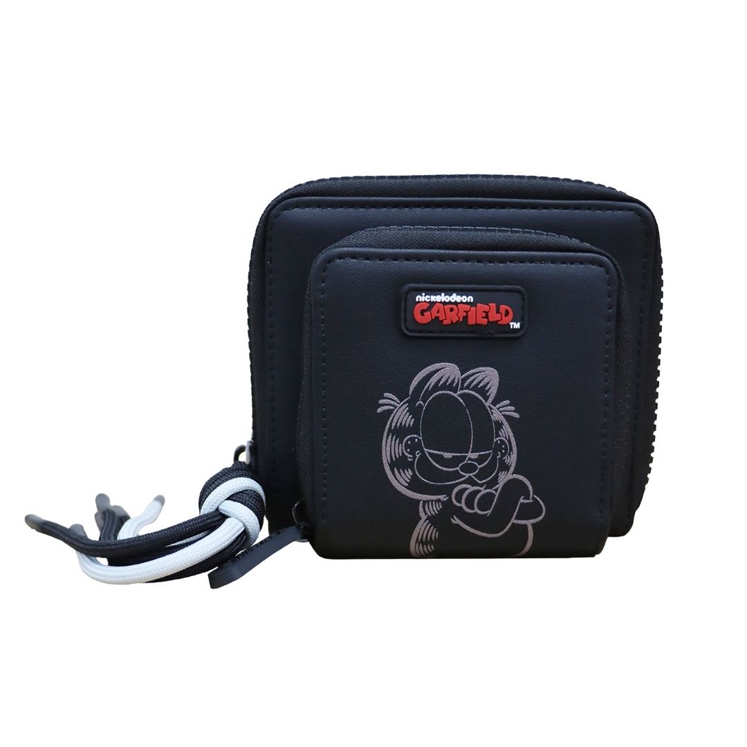 Billetera Garfield con Cierre y Asa Azul 0