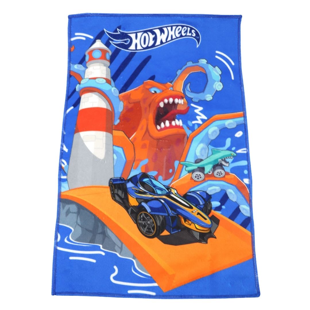 Set de Toallas Escolar x2 Hot Wheels 28x36cm 0