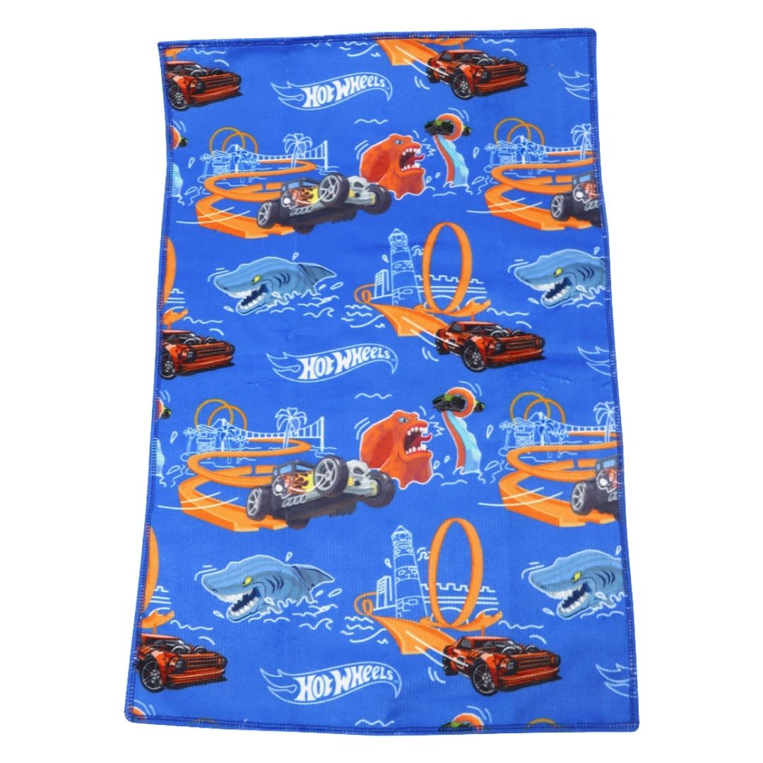 Set de Toallas Escolar x2 Hot Wheels 28x36cm2