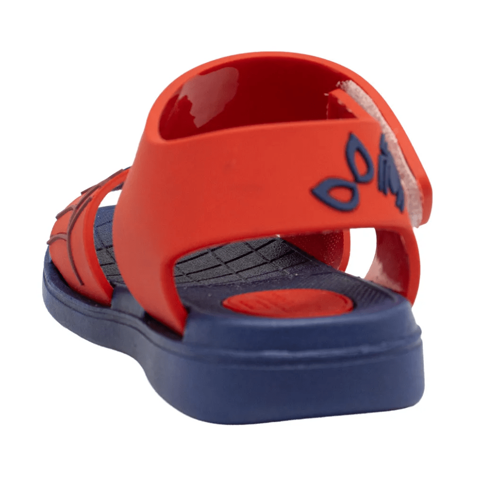 Sandalias Niño Playera Spiderman Negro Rojo3