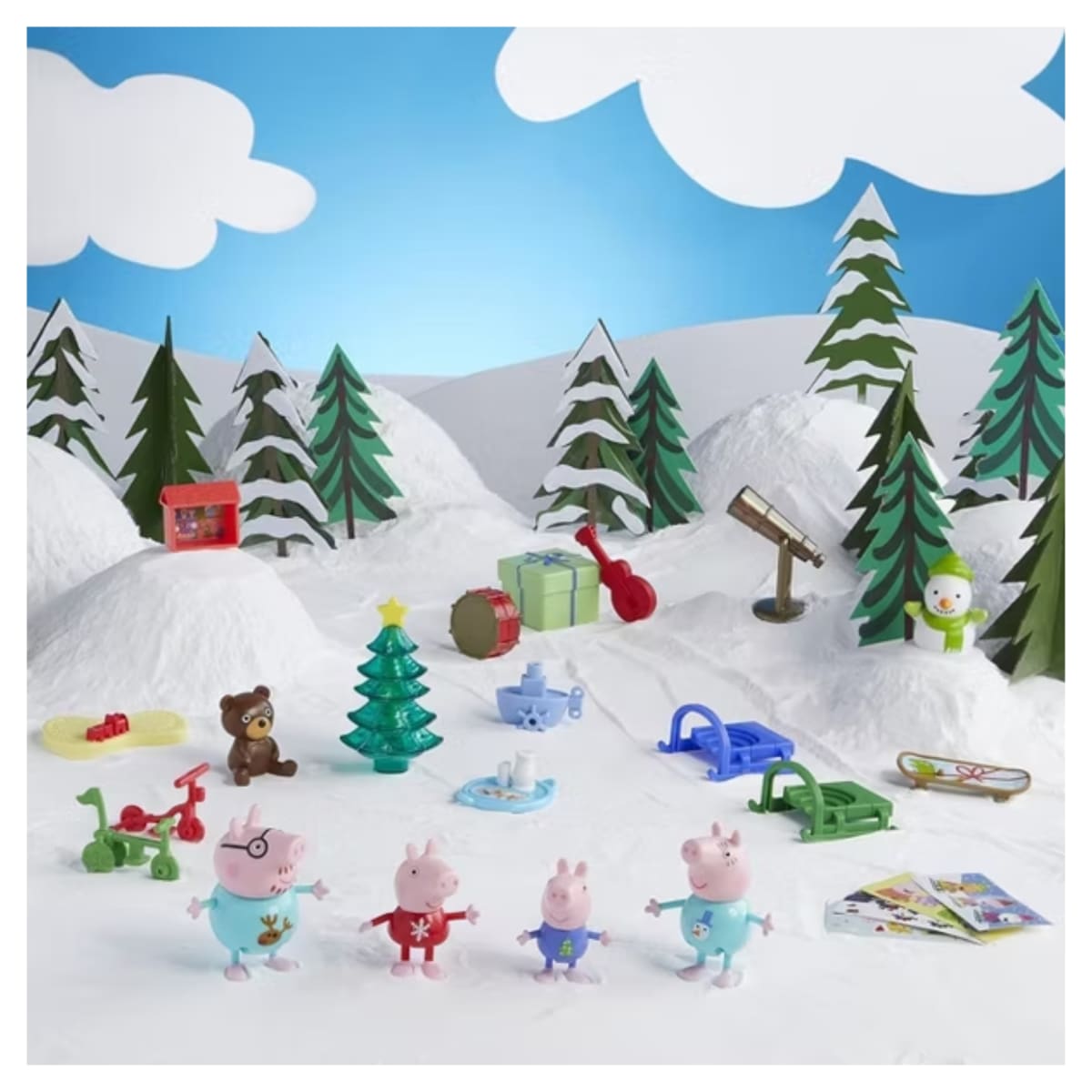 Calendario de Adviento Peppa Pig con Figuras y Accesorios Sorpresa Juguete Infantil3