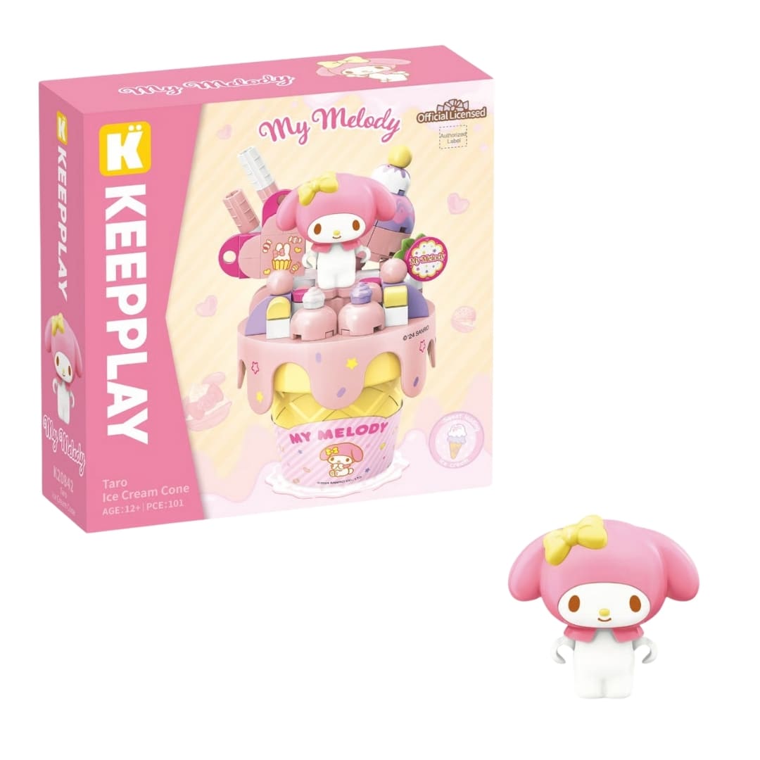Keeppley Sanrio My Melody - Set Armable Cono Crujiente Sabor Taro 0