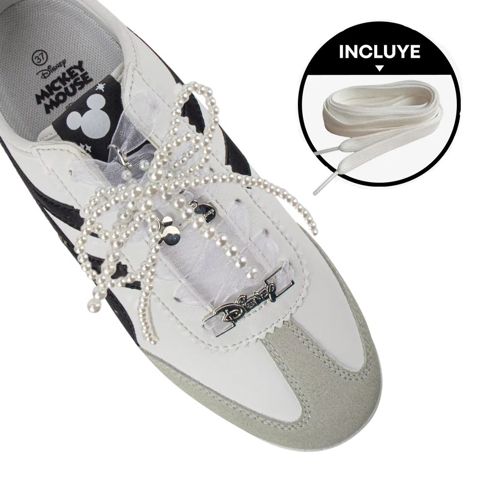 Zapatillas Mujer Casual Mickey Mouse Blanco3