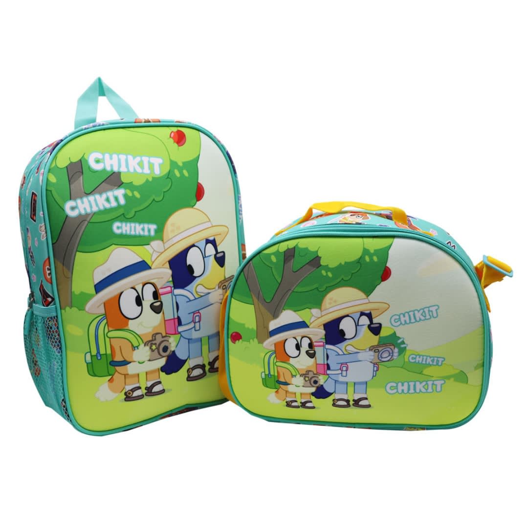 Pack Escolar Mochila y lonchera Bluey Nido 0