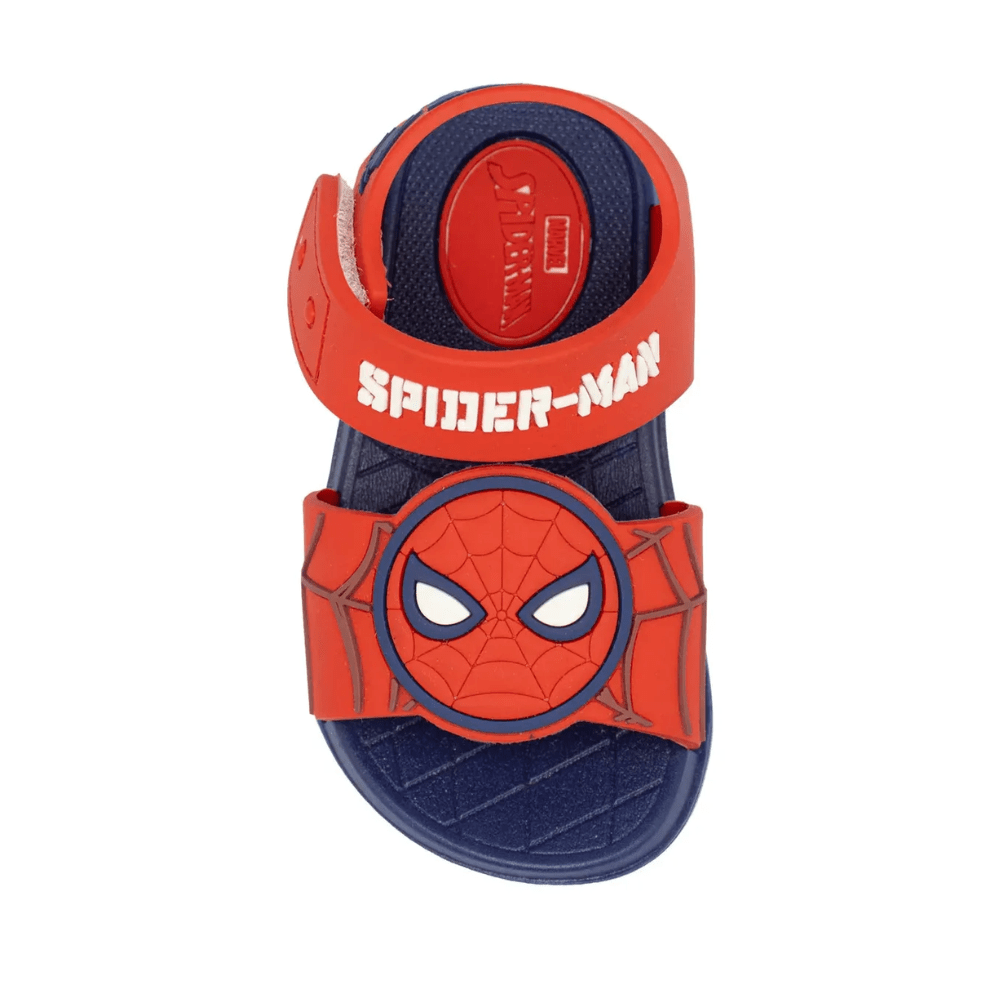 Sandalias Niño Playera Spiderman Negro Rojo4