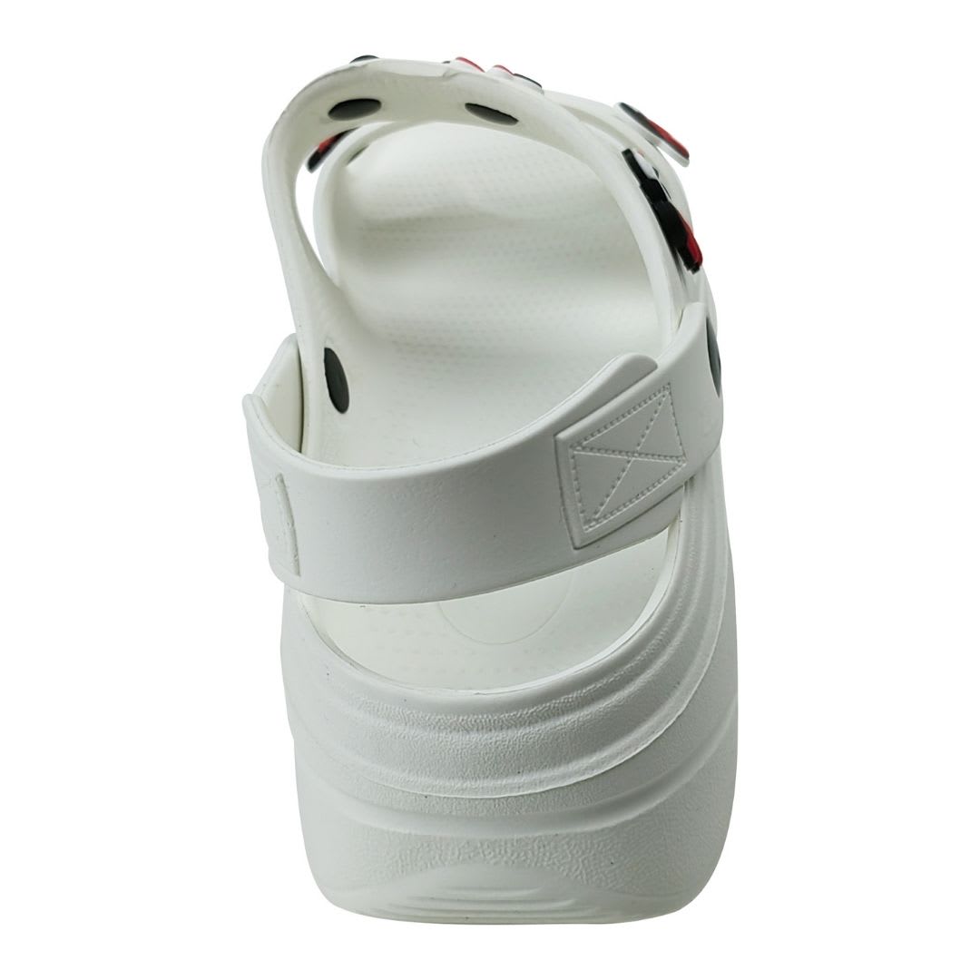 Sandalias Mujer Playera Plataforma Minnie Mouse Blanco3