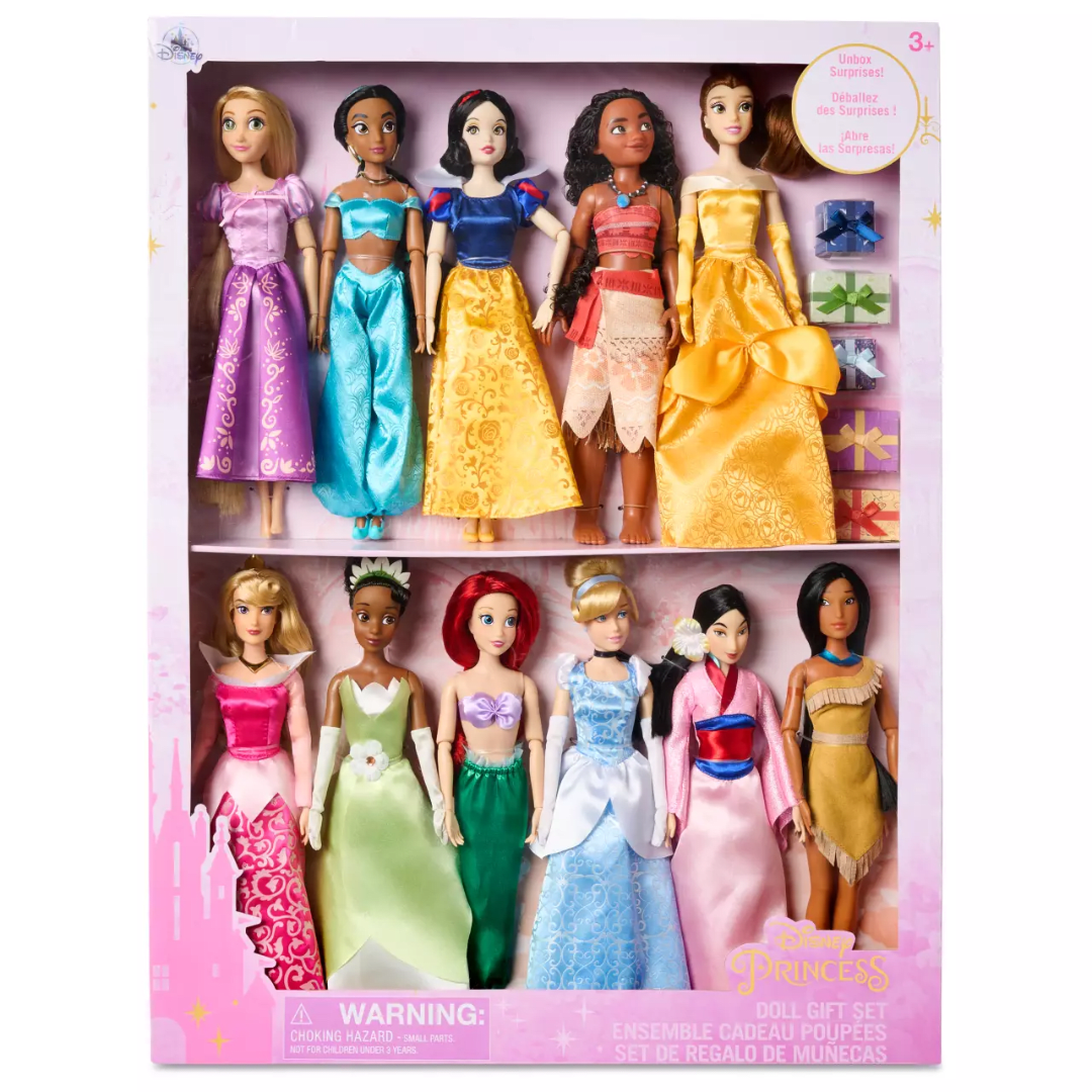 Gift Set Princesas Clásicas Disney Store 2024 x 11 unds2