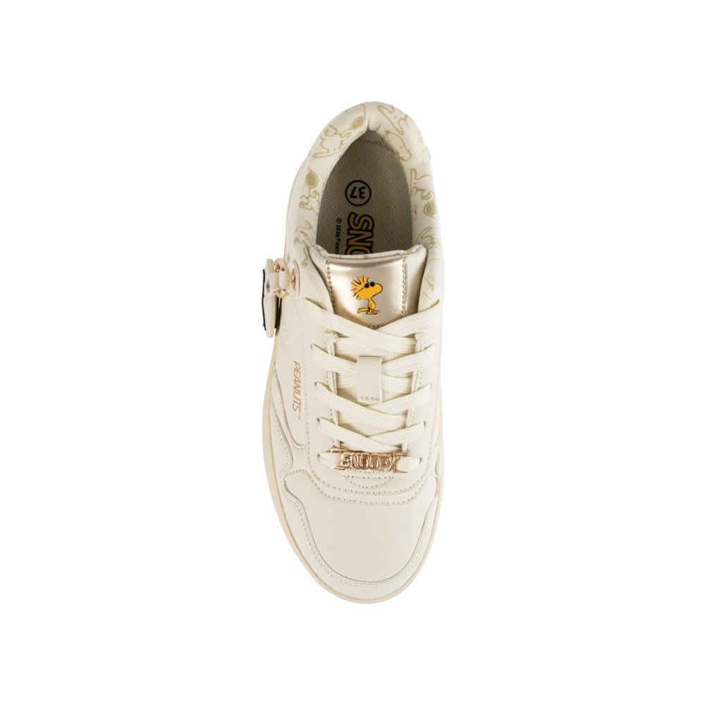 Zapatillas Urbanas Mujer Snoopy Beige2