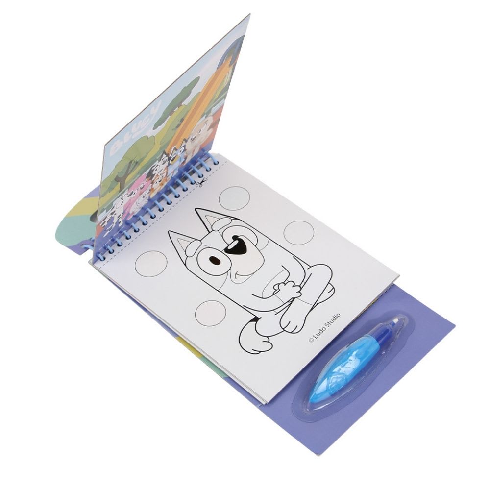 Libro Cuaderno Magico de Agua Artesco Bluey2