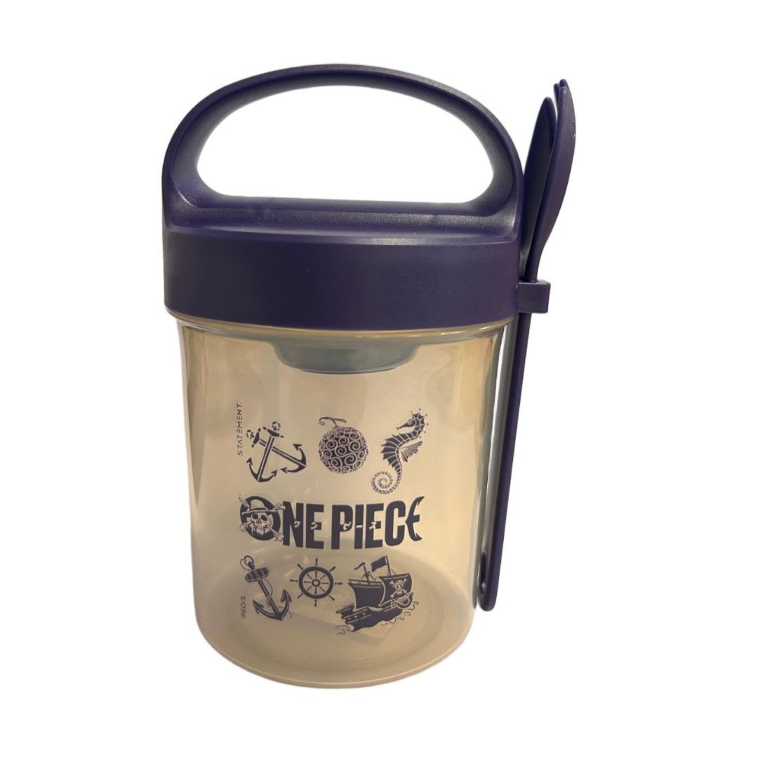 Taper con Cuchara Escolar One Piece Anime 560 ML 0