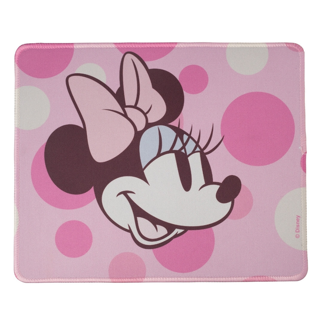 Mouse Inalambrico + Pad Desk Minnie Mouse Disney Neopreno Antideslizante 24x20 CM Rosado2