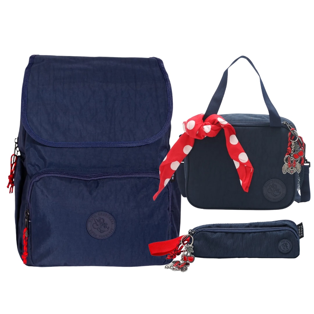 Pack Escolar Mochila Minnie Mouse Teens Oficio 0