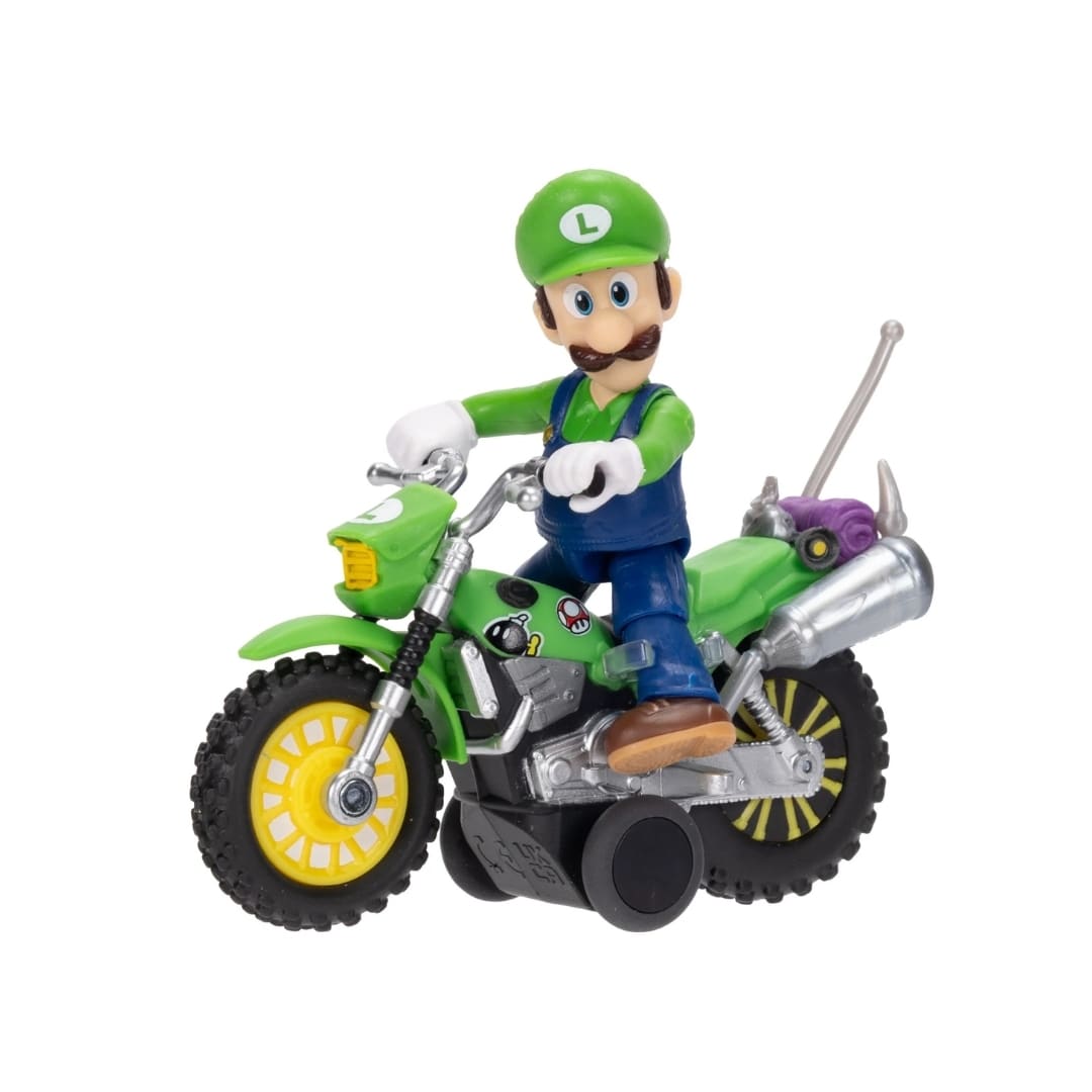 Figura Coleccionable Super Mario Galaxy Luigi con su Moto 6 cm Nintendo4