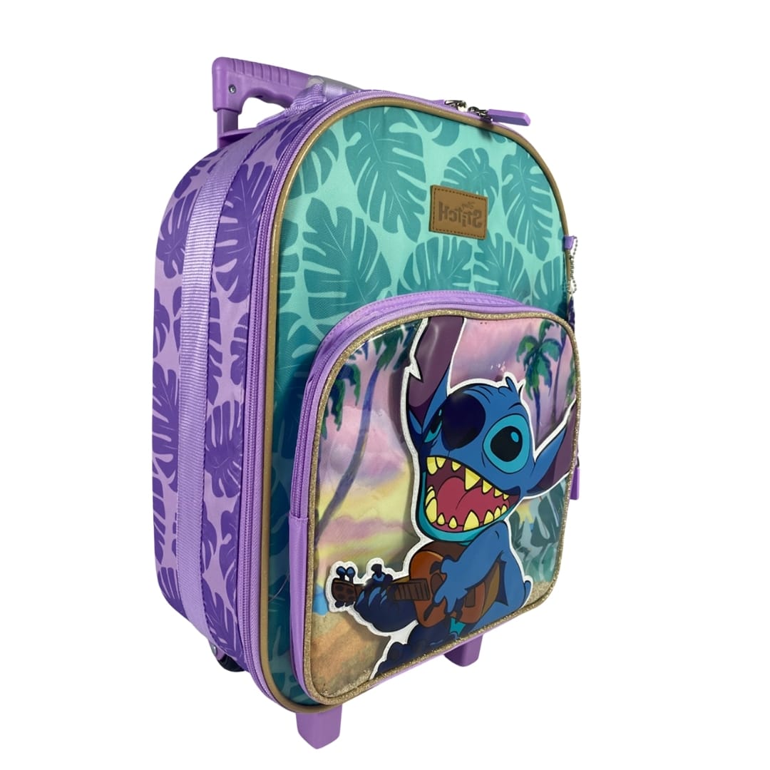 Pack Escolar Maleta Stitch Verde Oficio2
