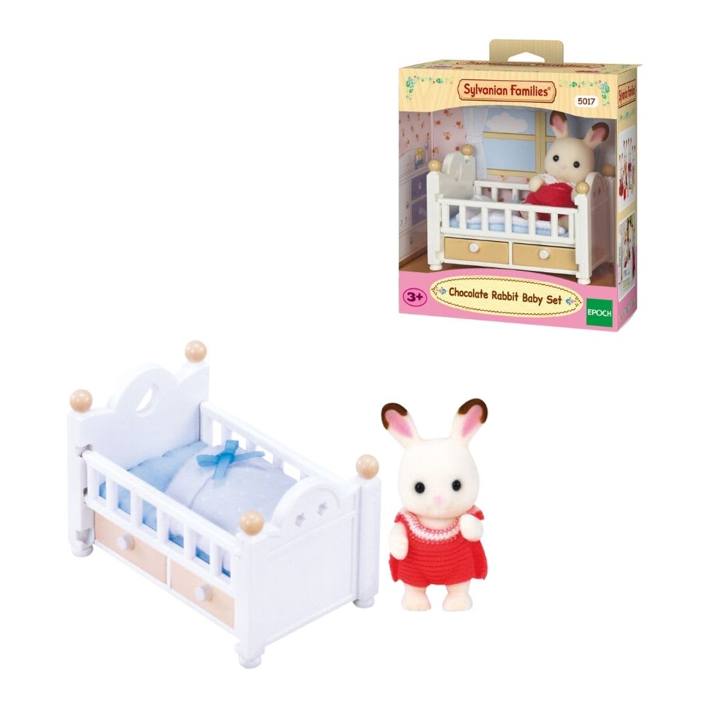 Juguete Sylvanian Ternurines Set de Cuna Conejo Chocolate2