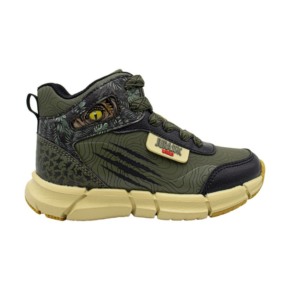 Zapatillas Botin Niño Jurassic World Dinosaurios Verde Negro 0