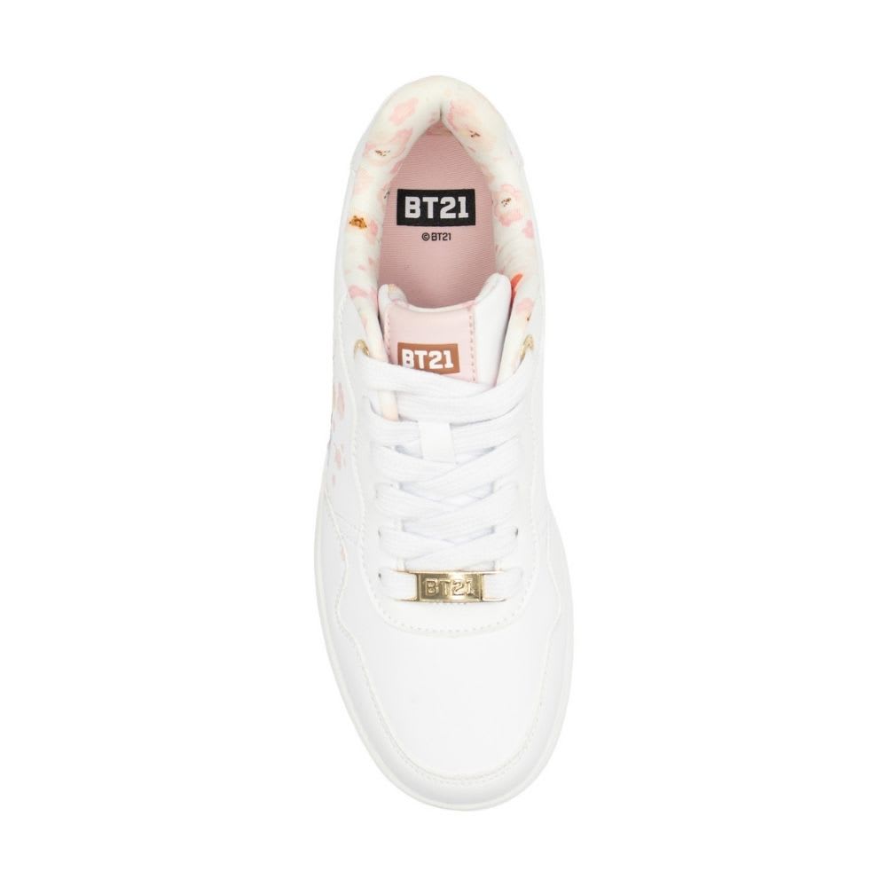 Zapatillas Mujer Casual BT21 BTS Kpop Kawai Blanco Rosado4