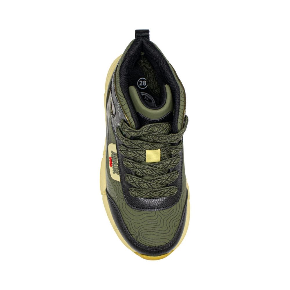 Zapatillas Botin Niño Jurassic World Dinosaurios Verde Negro2