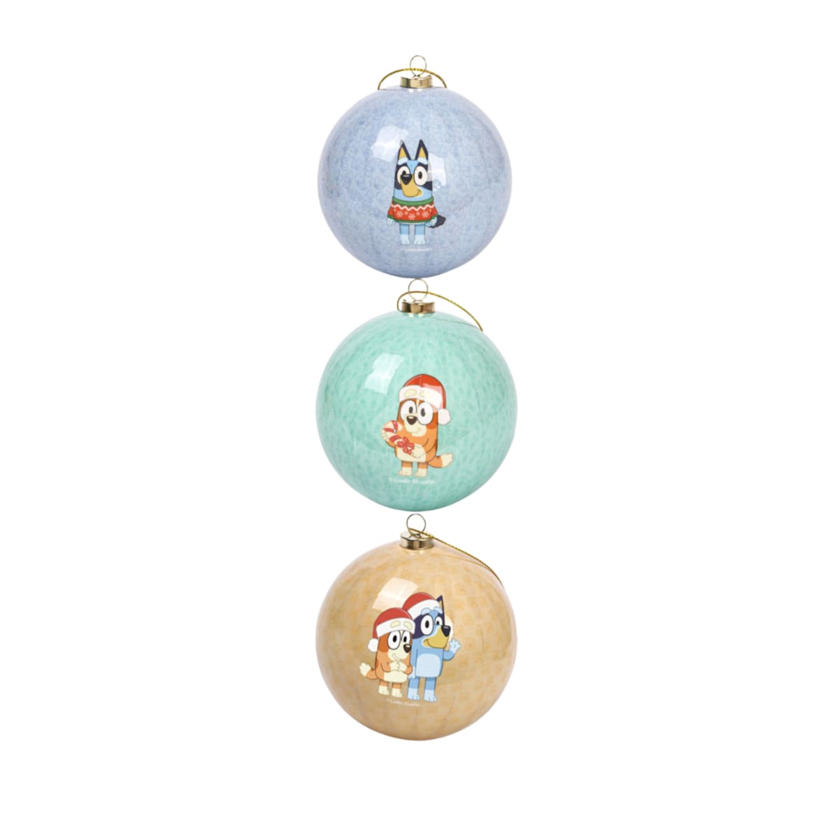 Set Bolas Navidad Arbol Bluey X3 unds 8cm Modelo 22