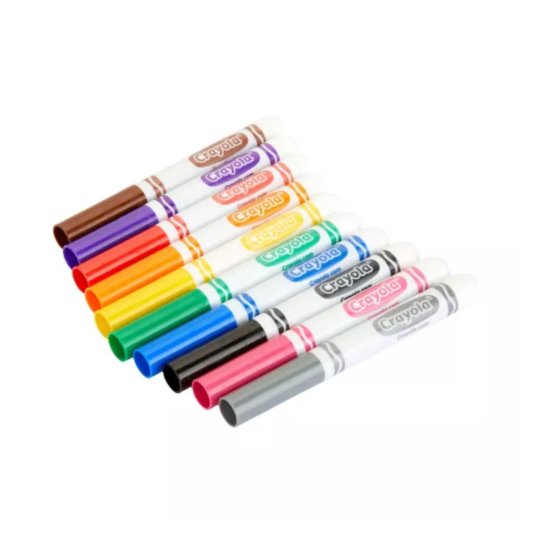 Caja de Plumones Gruesos Crayola 10 Colores Clásicos2