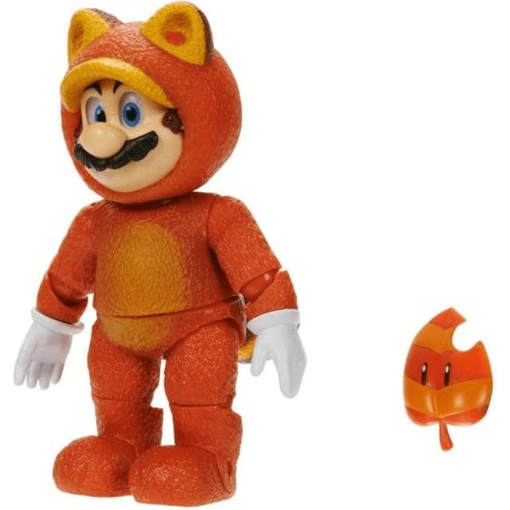 Figura Articulada Tanooki Mario Super Mario Bros Nintendo 12 cm4