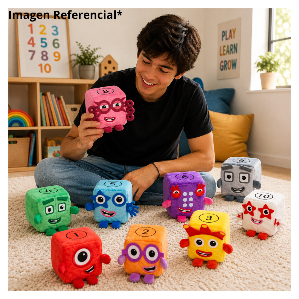 Numberblocks Set de Peluches 1-10 Number Blocks4