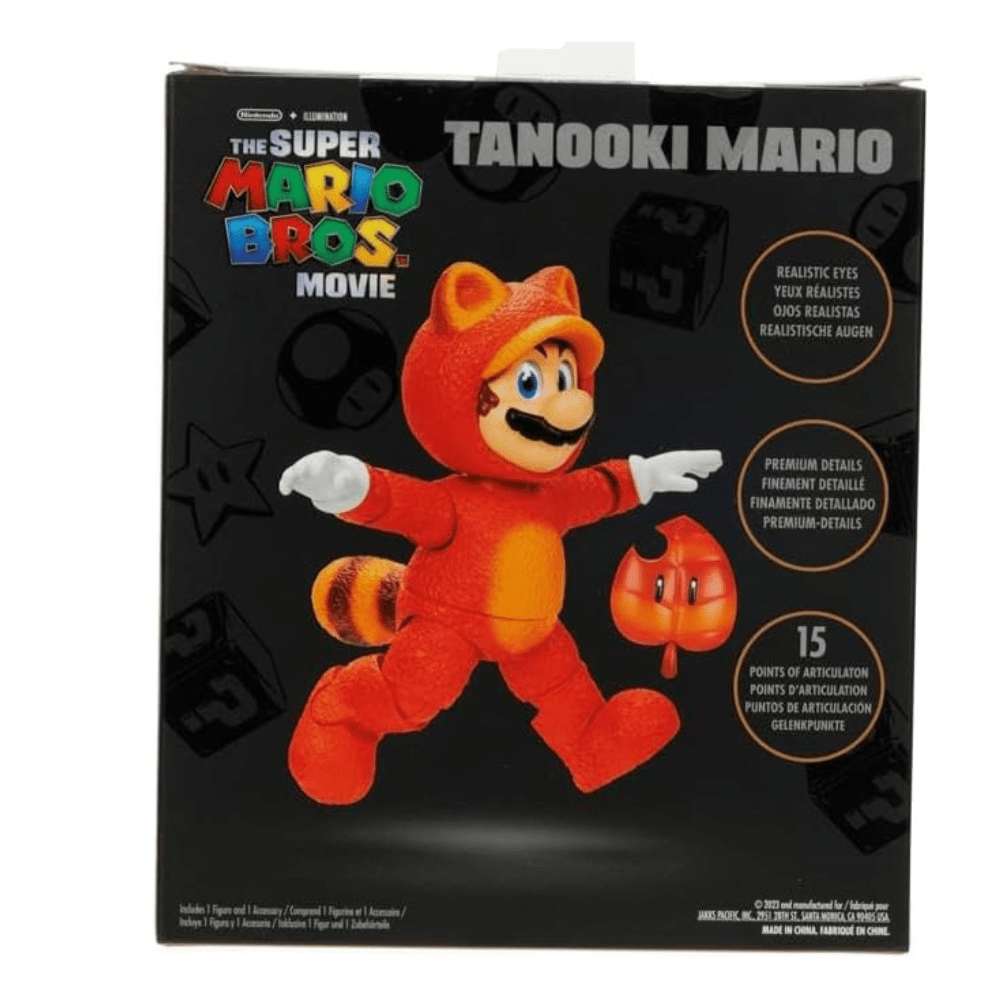 Figura Articulada Tanooki Mario Super Mario Bros Nintendo 12 cm5